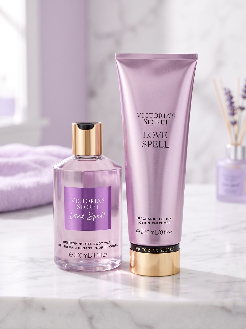 Victoria's Secret Love Spell Body Wash & Lotion Gift Set Duo